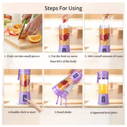 Draagbare Mini Elektrische Blender - Roze